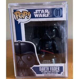 Funko Pop Star Wars‎ #01 Darth Vader Blue Box Vaulted Vinyl Bobblehead Hard Case